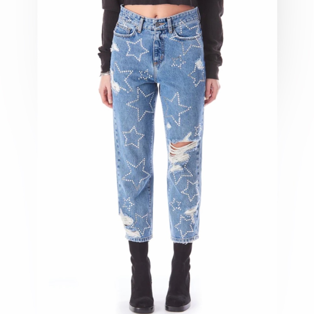 Carmar Jeans Stars Rhinestones Hermia Peyton 26 Crop